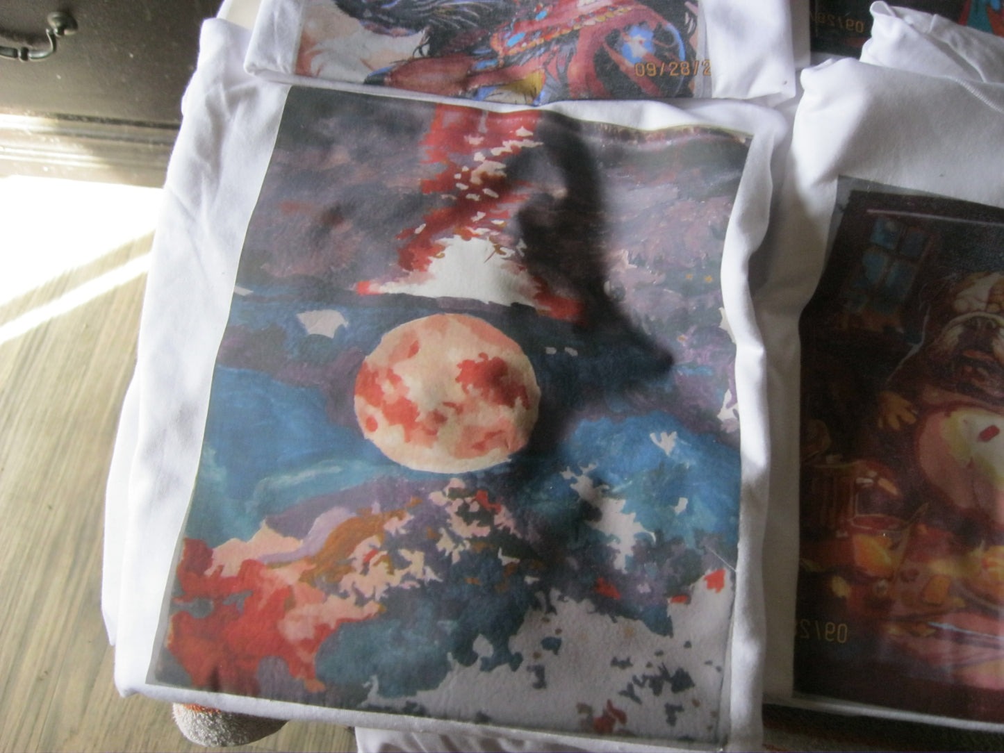 short sleeve shirts and hoodie original paintings