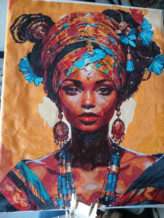 short sleeve t-shirt and painting