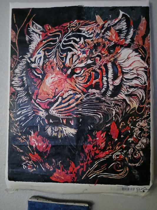 short sleeve t-shirt / painting