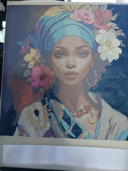 short sleeve t-shirt and painting