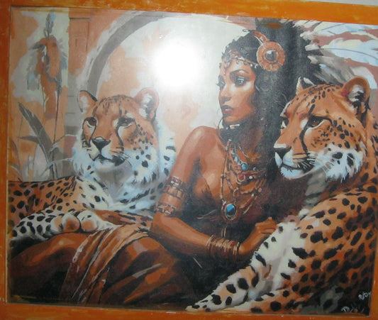 short sleeve t-shirt and painting