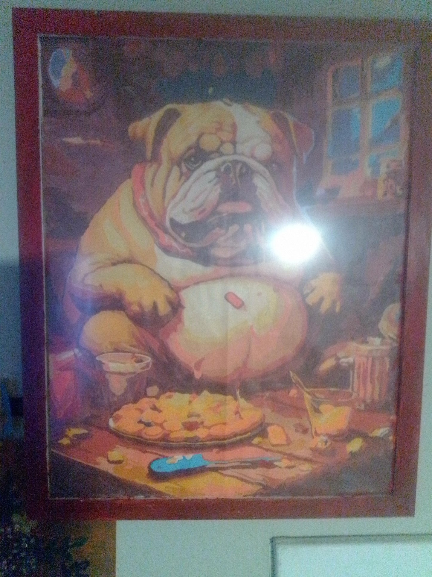 short sleeve t-shirt and painting